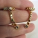 Brinco Ear Cuff com Piercing Fake e Zircônias Colorida Banhado em Ouro 18k - Dourado