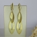 Brinco Grande de Folhas Sobrepostas Banhado em Ouro 18k - Dourado