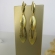Brinco Grande de Folhas Sobrepostas Banhado em Ouro 18k - Dourado