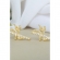Brinco Fé com Zircônias Banhado em Ouro 18k - Dourado
