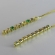 Brinco Fio de Corrente de Zircônias Coloridas Sortidas Banhado em Ouro 18k - Dourado