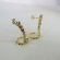 Brinco Ear Cuff com Piercing Fake e Zircônias Colorida Banhado em Ouro 18k - Dourado