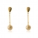 Brinco Médio com Fio e Bola Dourada Banhado em Ouro 18k - Dourado